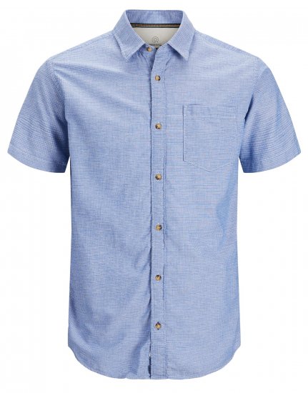 Jack & Jones JORABEL Casual Shirt Ensign Blue - Camisas - Camisas Homem Tamanhos Grandes