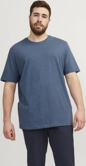 Jack & Jones PAULOS T-Shirt Denim Blue - T-shirts - T-shirts Homem Tamanhos Grandes