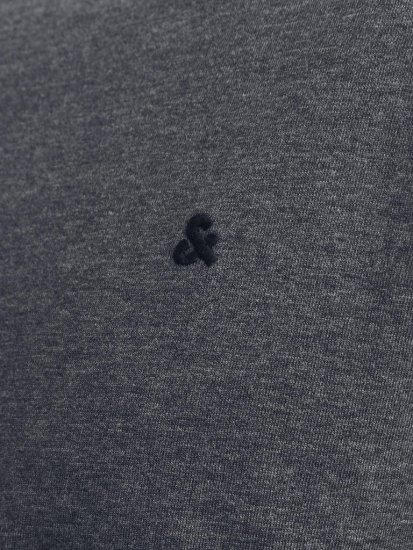 Jack & Jones PAULOS T-Shirt Dark Grey Melange - T-shirts - T-shirts Homem Tamanhos Grandes