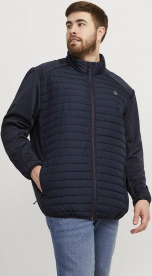 Jack & Jones MULTI SET-IN Sleeves Quilted Jacket With Collar Navy Blazer - Casacos - Casacos Homem Tamanhos Grandes