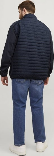 Jack & Jones MULTI SET-IN Sleeves Quilted Jacket With Collar Navy Blazer - Casacos - Casacos Homem Tamanhos Grandes