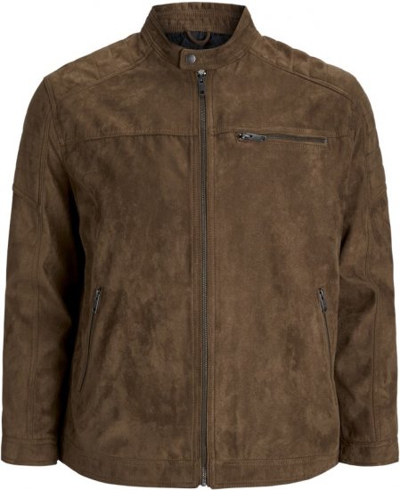 Jack & Jones ROCKY Jacket Brown - Casacos - Casacos Homem Tamanhos Grandes