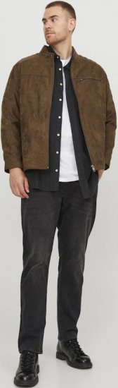 Jack & Jones ROCKY Jacket Brown - Casacos - Casacos Homem Tamanhos Grandes