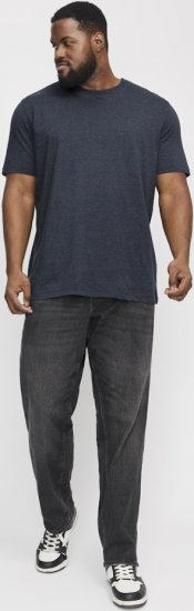 Jack & Jones ORGANIC T-Shirt Navy Blazer/Melange - T-shirts - T-shirts Homem Tamanhos Grandes