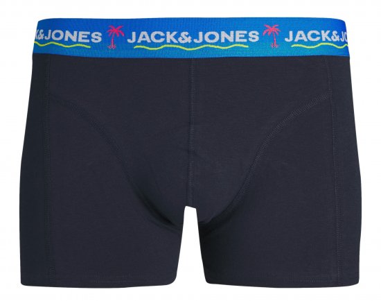 Jack & Jones JACTHOMAS Trunks 3-Pack Navy Blazer - Roupa Interior & natação - Roupa interior Homem Tamanhos Grandes