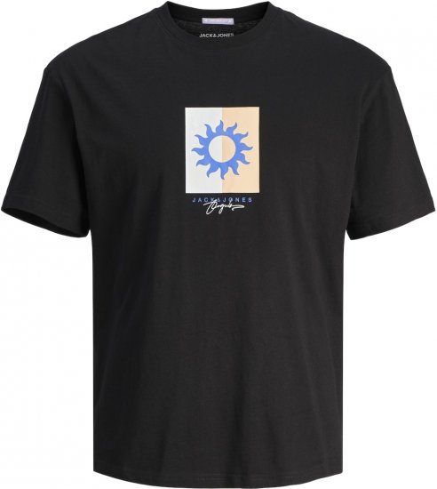 Jack & Jones JORMARBELLA BRANDING TEE SS Black - T-shirts - T-shirts Homem Tamanhos Grandes