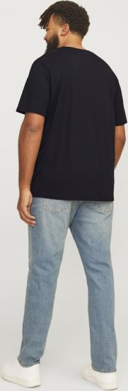 Jack & Jones LOGO O-Neck T-Shirt Black - T-shirts - T-shirts Homem Tamanhos Grandes