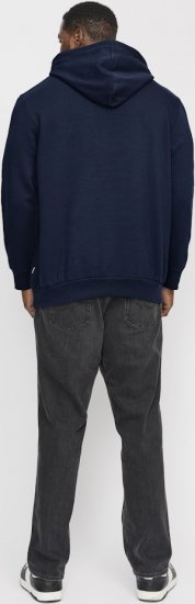 Jack & Jones CORP OLD LOGO REG FIT Hoodie Navy Blazer - Sweatshirts & hoodies - Sweatshirt & Camisolas com Capuz tamanhos grandes