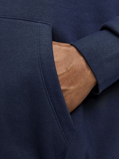 Jack & Jones CORP OLD LOGO REG FIT Hoodie Navy Blazer - Sweatshirts & hoodies - Sweatshirt & Camisolas com Capuz tamanhos grandes