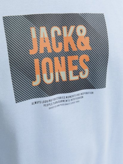 Jack & Jones HUDSON Sweatshirt Chambray Blue - Sweatshirts & hoodies - Sweatshirt & Camisolas com Capuz tamanhos grandes