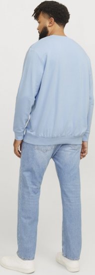 Jack & Jones HUDSON Sweatshirt Chambray Blue - Sweatshirts & hoodies - Sweatshirt & Camisolas com Capuz tamanhos grandes