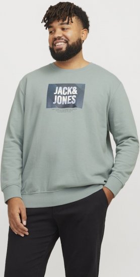 Jack & Jones HUDSON Sweatshirt Iceberg Green - Sweatshirts & hoodies - Sweatshirt & Camisolas com Capuz tamanhos grandes
