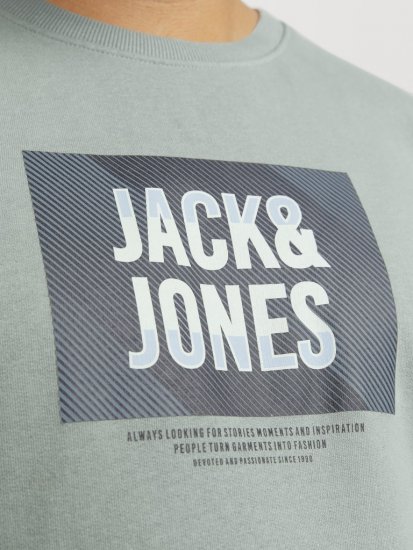 Jack & Jones HUDSON Sweatshirt Iceberg Green - Sweatshirts & hoodies - Sweatshirt & Camisolas com Capuz tamanhos grandes