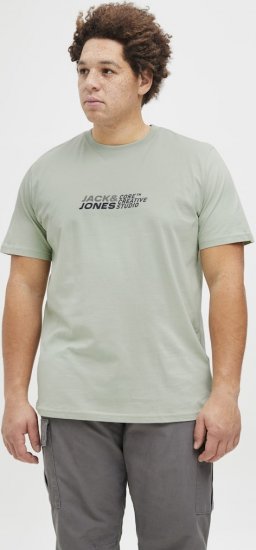 Jack & Jones Tarmac Branding Crew Neck T-Shirt Green - T-shirts - T-shirts Homem Tamanhos Grandes
