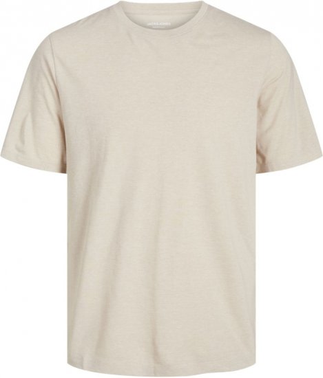 Jack & Jones ORGANIC T-Shirt Grey/Melange - T-shirts - T-shirts Homem Tamanhos Grandes