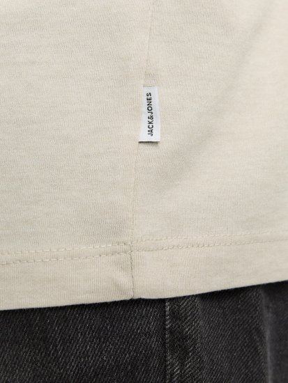 Jack & Jones ORGANIC T-Shirt Grey/Melange - T-shirts - T-shirts Homem Tamanhos Grandes