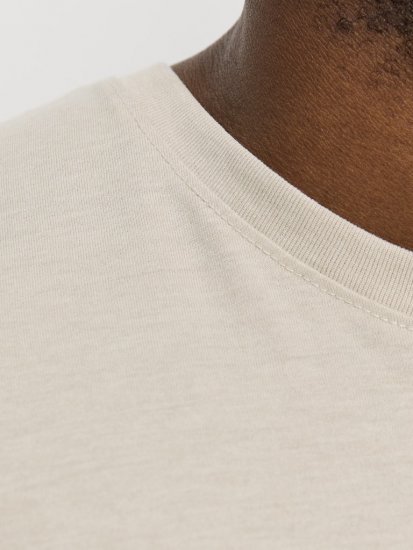 Jack & Jones ORGANIC T-Shirt Grey/Melange - T-shirts - T-shirts Homem Tamanhos Grandes
