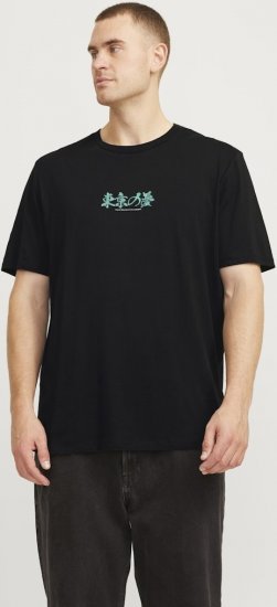 Jack & Jones Dreams Front & Back Print Crew Neck T-Shirt Black - T-shirts - T-shirts Homem Tamanhos Grandes