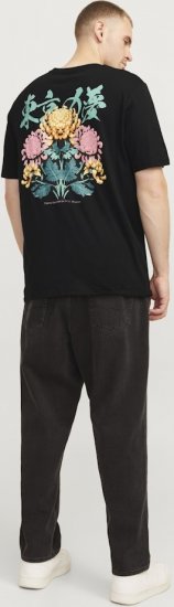 Jack & Jones Dreams Front & Back Print Crew Neck T-Shirt Black - T-shirts - T-shirts Homem Tamanhos Grandes