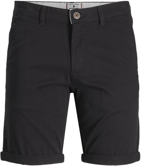 Jack & Jones Dave Chino Shorts Black - Calções - Calções Homem Tamanhos Grandes