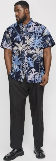 Jack & Jones Hawaii AOP Shirt Blue - Camisas - Camisas Homem Tamanhos Grandes