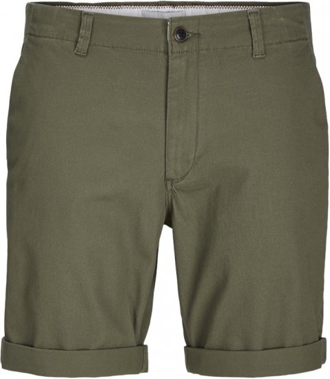 Jack & Jones Dave Chino Shorts Green - Calções - Calções Homem Tamanhos Grandes