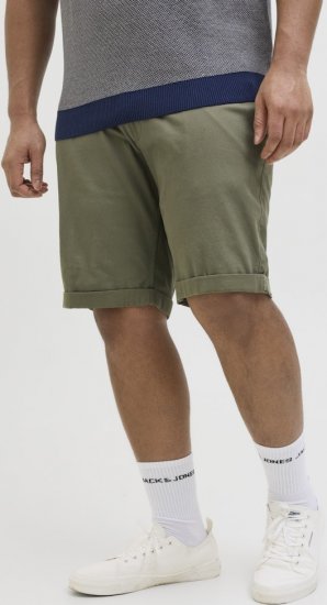 Jack & Jones Dave Chino Shorts Green - Calções - Calções Homem Tamanhos Grandes