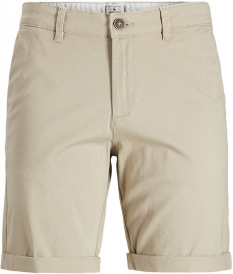 Jack & Jones Dave Chino Shorts Beige - Calções - Calções Homem Tamanhos Grandes