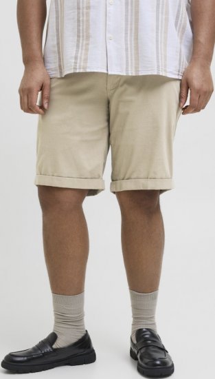 Jack & Jones Dave Chino Shorts Beige - Calções - Calções Homem Tamanhos Grandes
