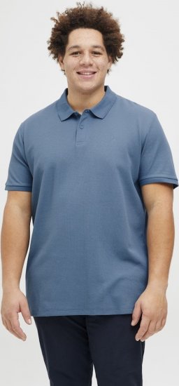 Jack & Jones AUSTIN CLASSIC Polo Blue - Pólos - Pólos Tamanhos Grandes Homem