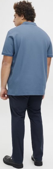 Jack & Jones AUSTIN CLASSIC Polo Blue - Pólos - Pólos Tamanhos Grandes Homem