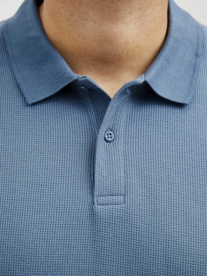 Jack & Jones AUSTIN CLASSIC Polo Blue - Pólos - Pólos Tamanhos Grandes Homem