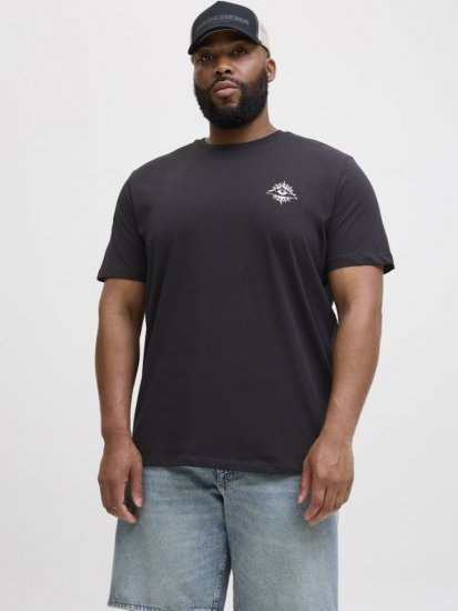  Jack & Jones Jackie Crew Neck T-Shirt Black - T-shirts - T-shirts Homem Tamanhos Grandes