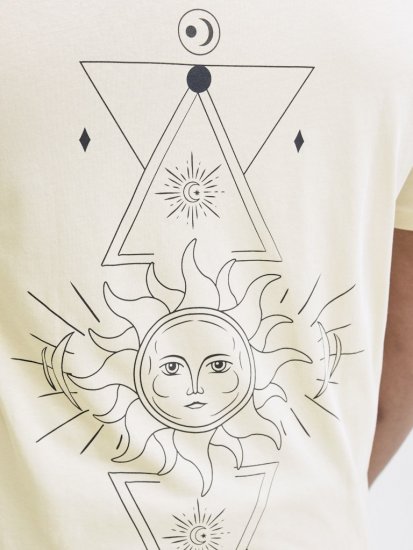 Jack & Jones Jackie Crew Neck T-Shirt Moonbeam - T-shirts - T-shirts Homem Tamanhos Grandes