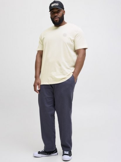 Jack & Jones Jackie Crew Neck T-Shirt Moonbeam - T-shirts - T-shirts Homem Tamanhos Grandes