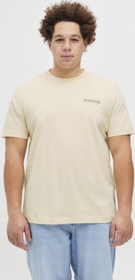 Jack & Jones Boston Photo Crew Neck T-Shirt Antique White - T-shirts - T-shirts Homem Tamanhos Grandes