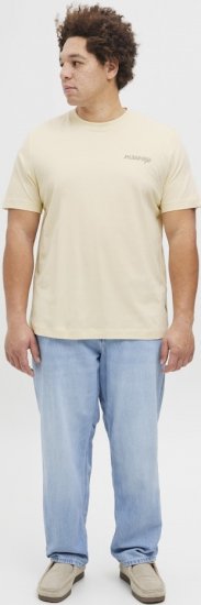 Jack & Jones Boston Photo Crew Neck T-Shirt Antique White - T-shirts - T-shirts Homem Tamanhos Grandes