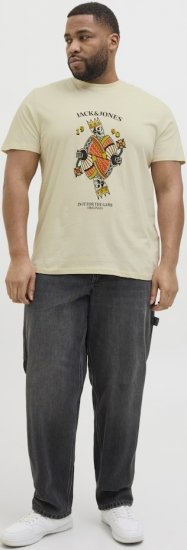 Jack & Jones Anatomy Skull Crew Neck T-Shirt Antique White - T-shirts - T-shirts Homem Tamanhos Grandes
