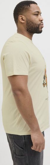 Jack & Jones Anatomy Skull Crew Neck T-Shirt Antique White - T-shirts - T-shirts Homem Tamanhos Grandes