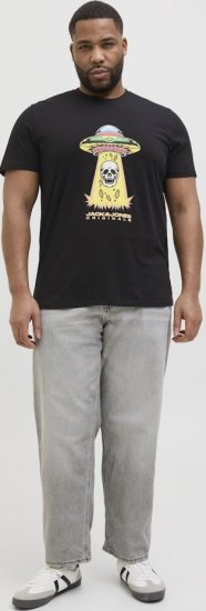 Jack & Jones Anatomy Skull Crew Neck T-Shirt Black - T-shirts - T-shirts Homem Tamanhos Grandes