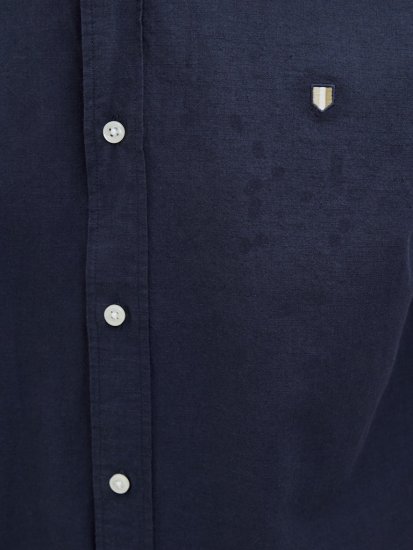 Jack & Jones Summer Shield Short Sleeve Shirt Maritime Blue - Camisas - Camisas Homem Tamanhos Grandes