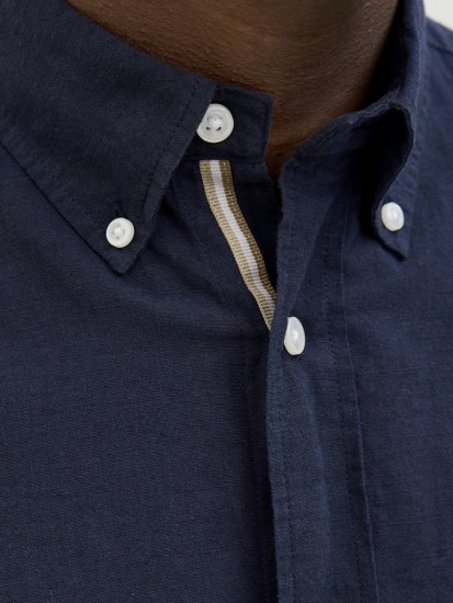 Jack & Jones Summer Shield Short Sleeve Shirt Maritime Blue - Camisas - Camisas Homem Tamanhos Grandes