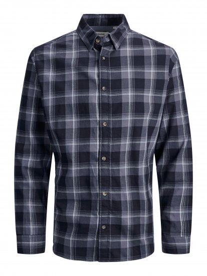 Jack & Jones JJPLAIN LOGAN Shirt Navy - Camisas - Camisas Homem Tamanhos Grandes