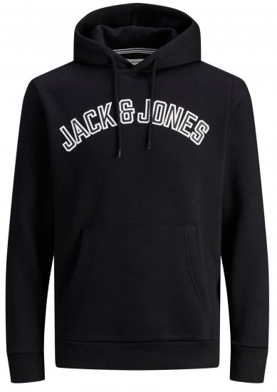 Jack & Jones JJCITY Hoodie Black - Sweatshirts & hoodies - Sweatshirt & Camisolas com Capuz tamanhos grandes