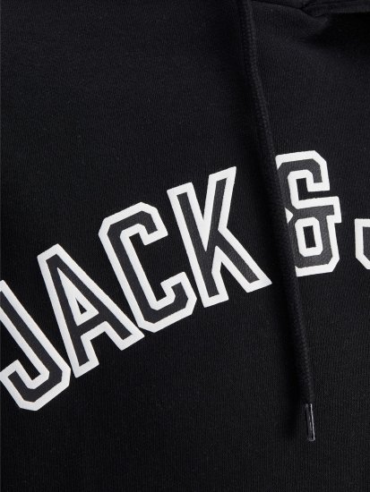 Jack & Jones JJCITY Hoodie Black - Sweatshirts & hoodies - Sweatshirt & Camisolas com Capuz tamanhos grandes