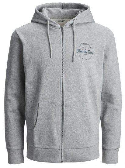 Jack & Jones JJDUSTY Hoodie Light Gray - Sweatshirts & hoodies - Sweatshirt & Camisolas com Capuz tamanhos grandes
