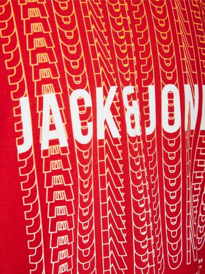 Jack & Jones JJCYBER T-Shirt Red - T-shirts - T-shirts Homem Tamanhos Grandes
