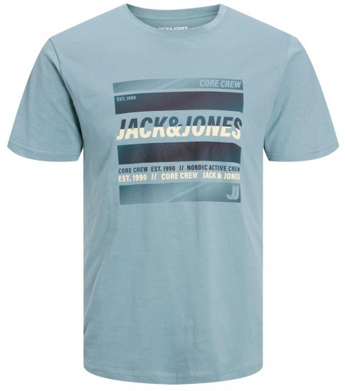 Jack & Jones JCOARC T-Shirt Light Blue - T-shirts - T-shirts Homem Tamanhos Grandes