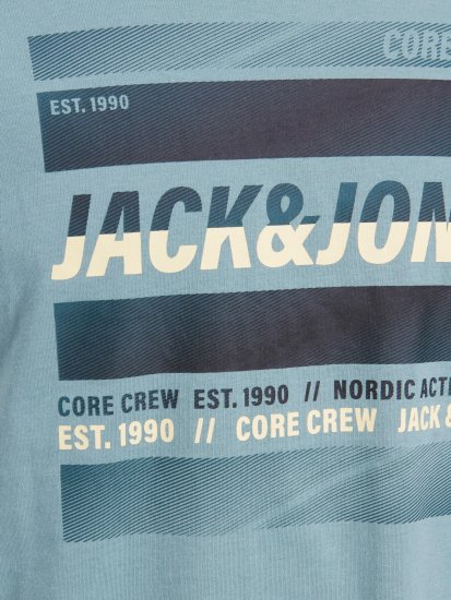 Jack & Jones JCOARC T-Shirt Light Blue - T-shirts - T-shirts Homem Tamanhos Grandes