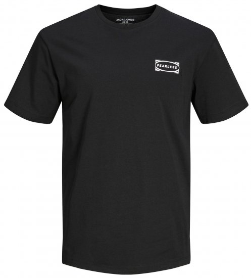 Jack & Jones JCOEDTN T-Shirt with Back Print Black - T-shirts - T-shirts Homem Tamanhos Grandes